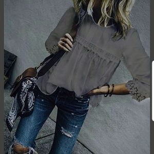 khaki vintage blouse